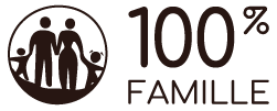 logo de l'association 100% Famille